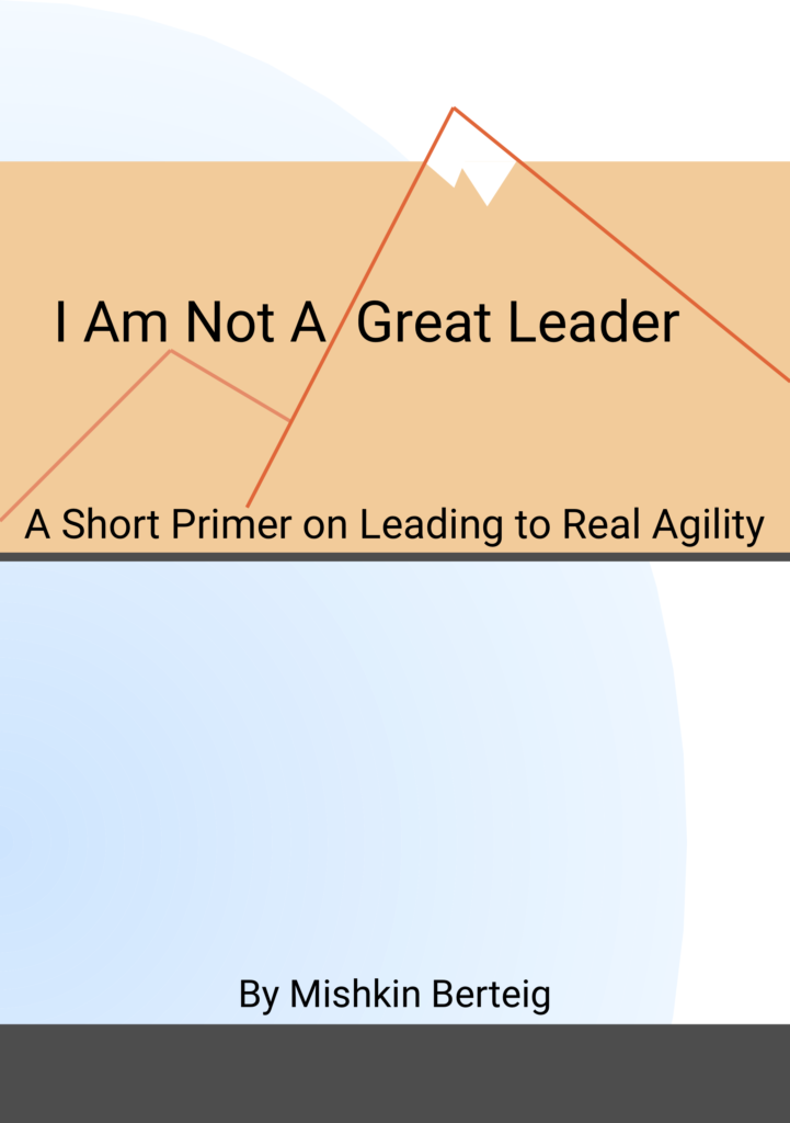 Book Cover Image: I Am Not a Great Leader - A Short Primer on Leading to Real Agility